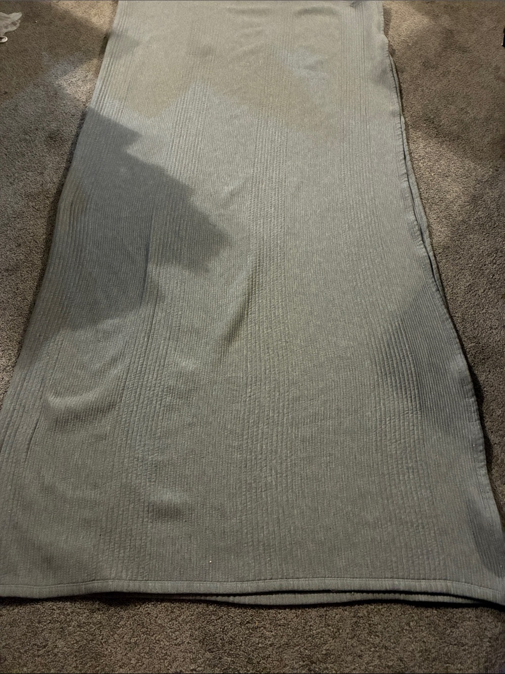 King size Ribbed Comforter Cover with pillow case in Light Gray